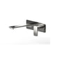 Wall basin/bath mixer with spout
